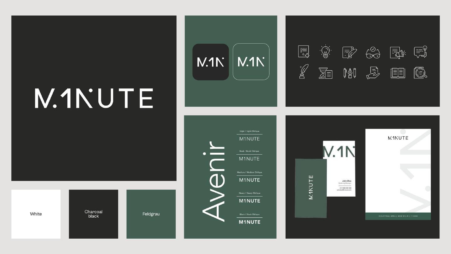 M1NUTE — Branding work by Hunar